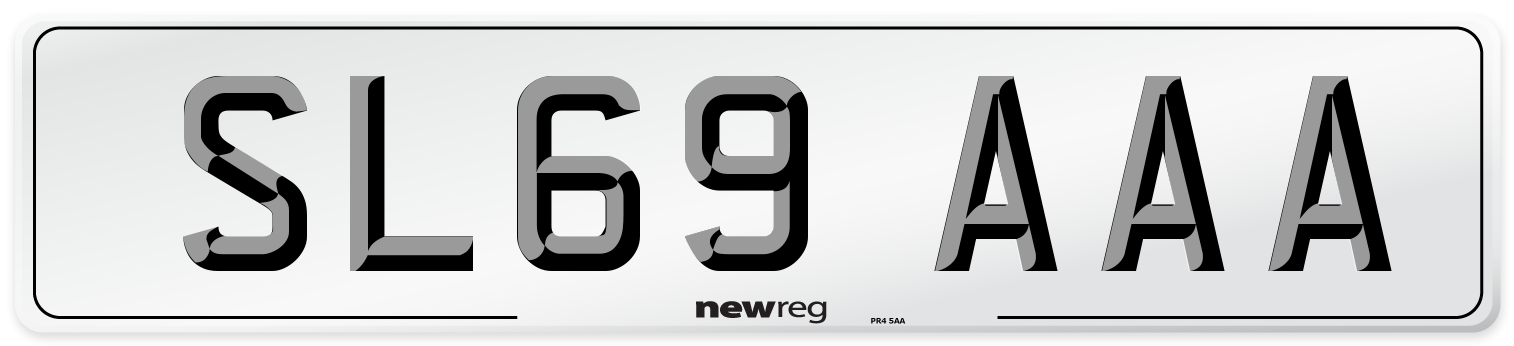 SL69 AAA Number Plate from New Reg